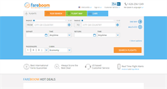 Desktop Screenshot of fareboom.com