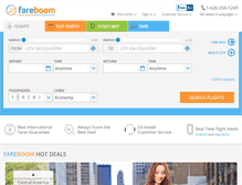 Tablet Screenshot of fareboom.com